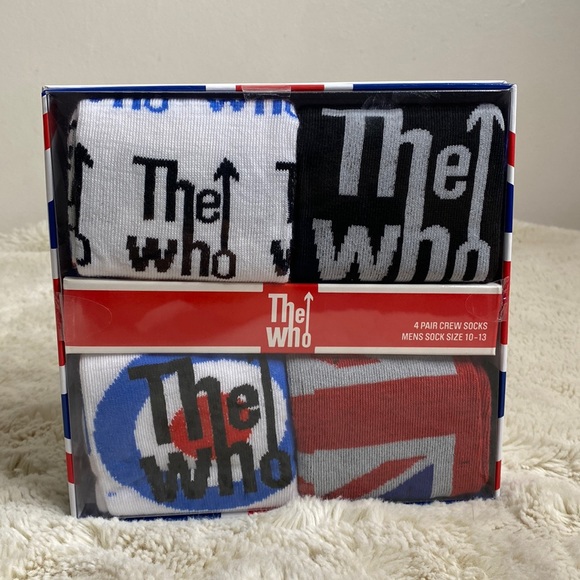 🥷🏿THE WHO 4 PAIR CREW SOCKS!! - Picture 1 of 5